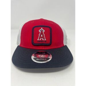 Los Angeles Angels Anaheim New Era Snapback Red Low Profile 9Fifty‎ Cap Mens NEW